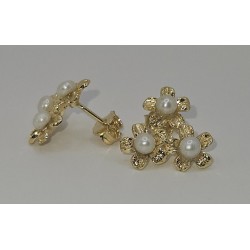 orecchini con micro perline flora 031